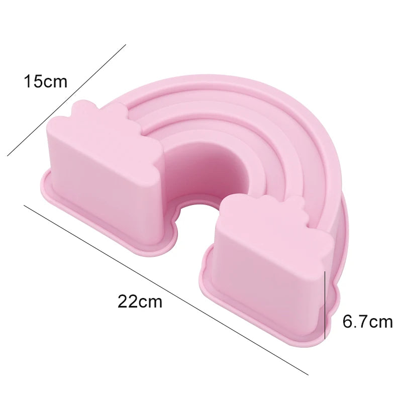Moule Silicone Gâteau Arc-en-Ciel