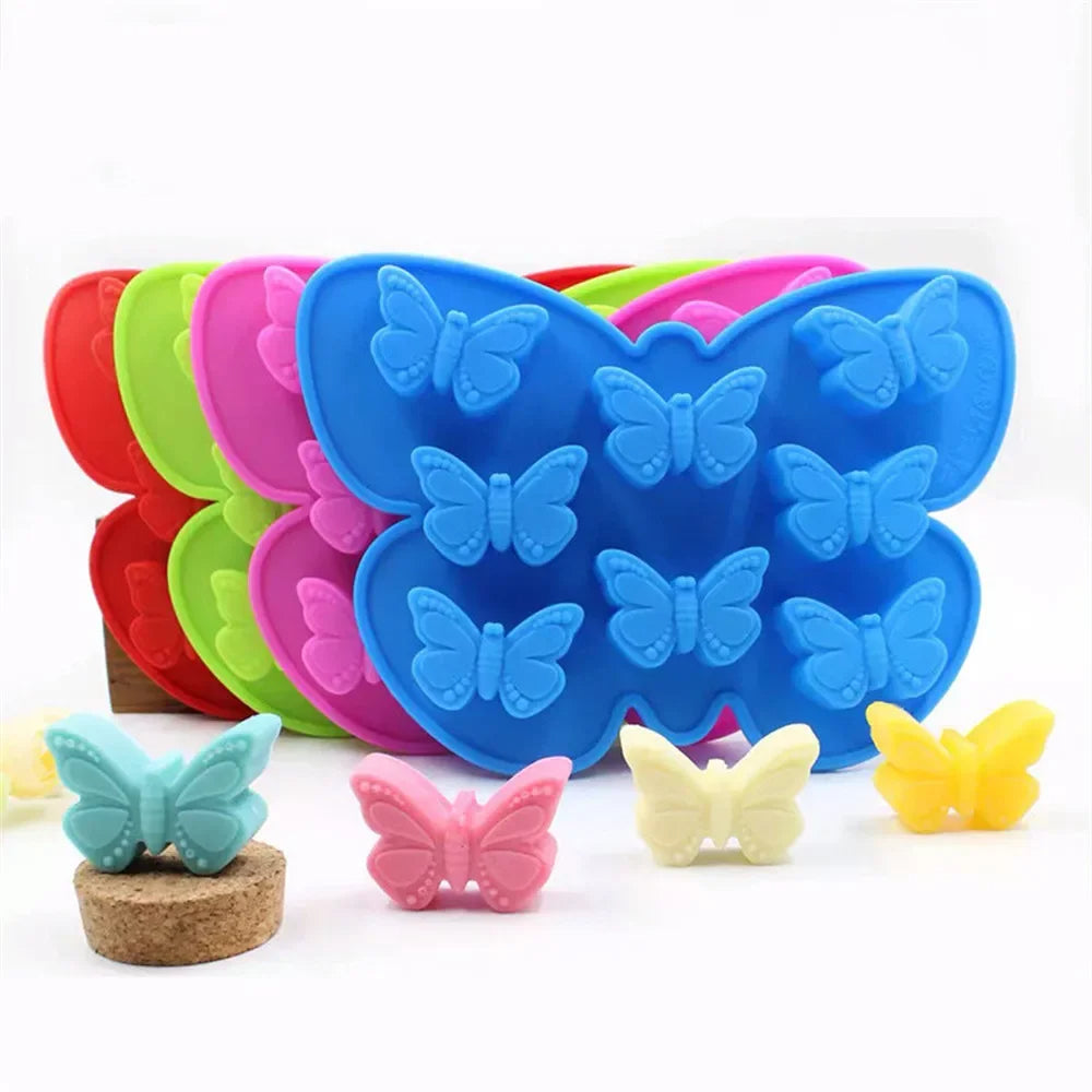 Moule Silicone 8 Mini Gâteau Papillon