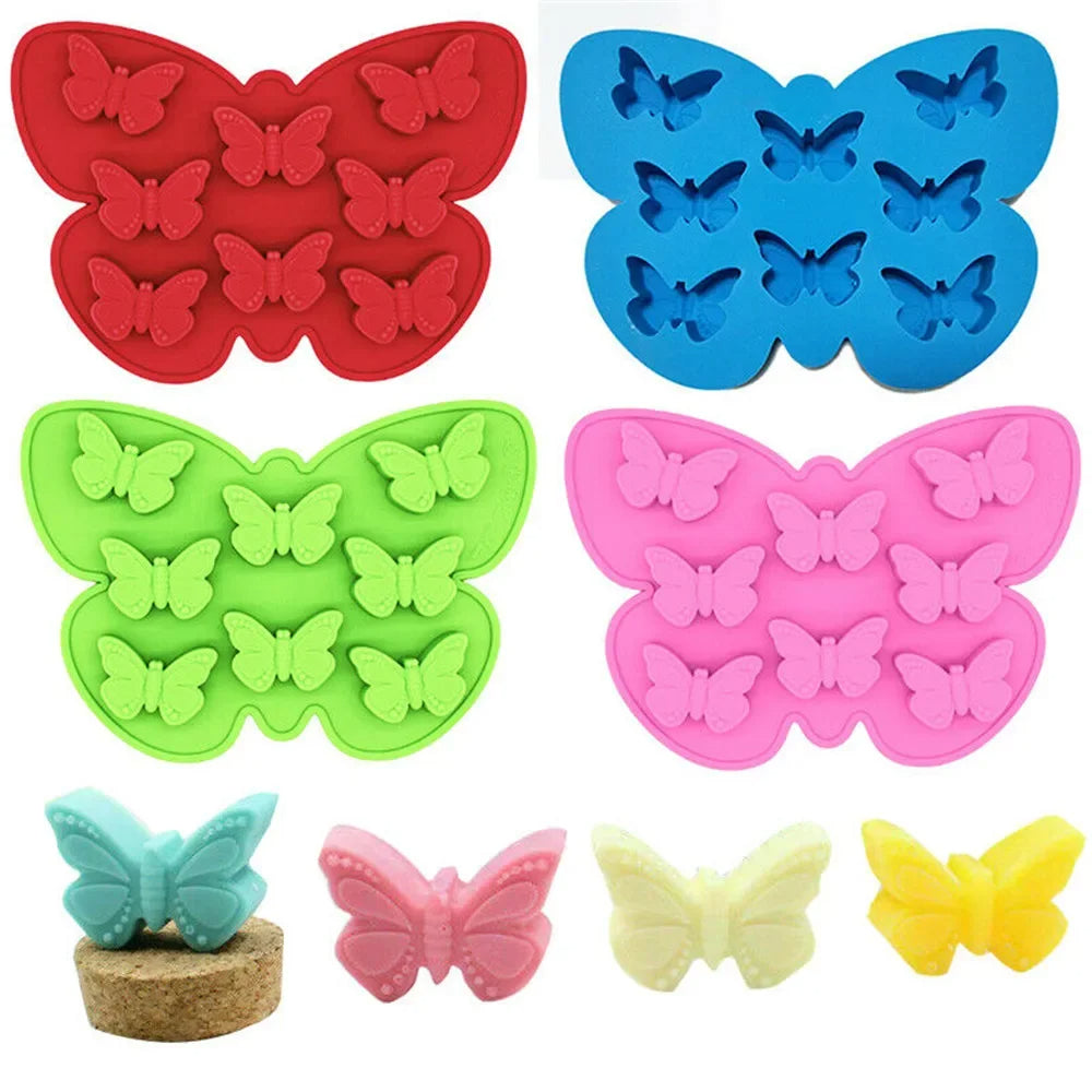 Moule Silicone 8 Mini Gâteau Papillon