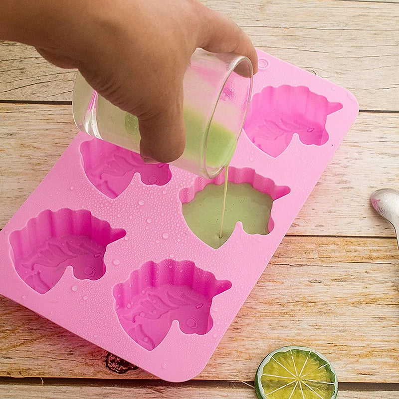 Moule Silicone 6 Mini Gâteau Licorne