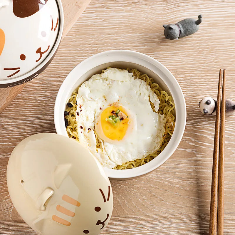 Bol a soupe chat japonais