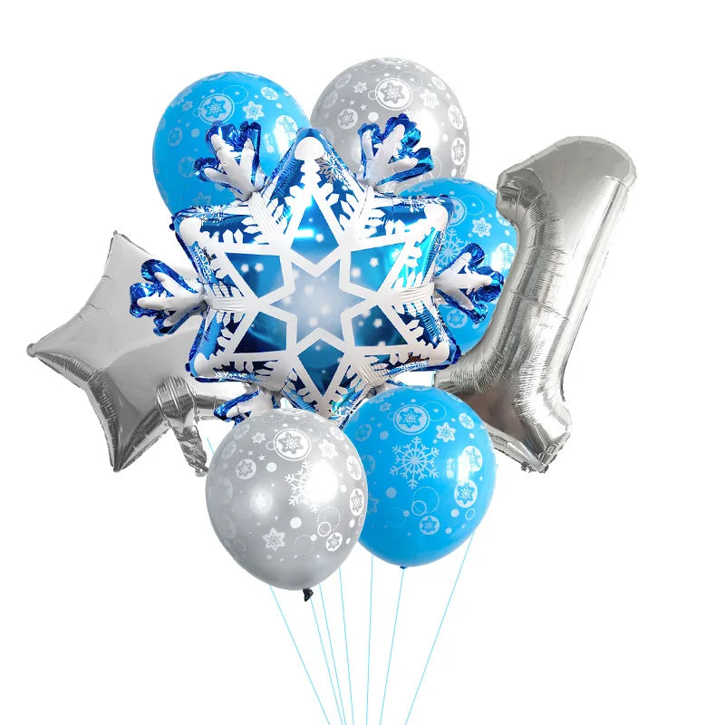 Assiette Jetable Flocons de Neige - Lot de 10