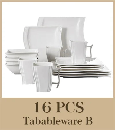 Assiette Blanche en Porcelaine - Lot de 6