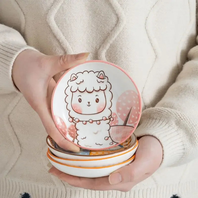 Assiette Animaux Enfants - Lot de 4