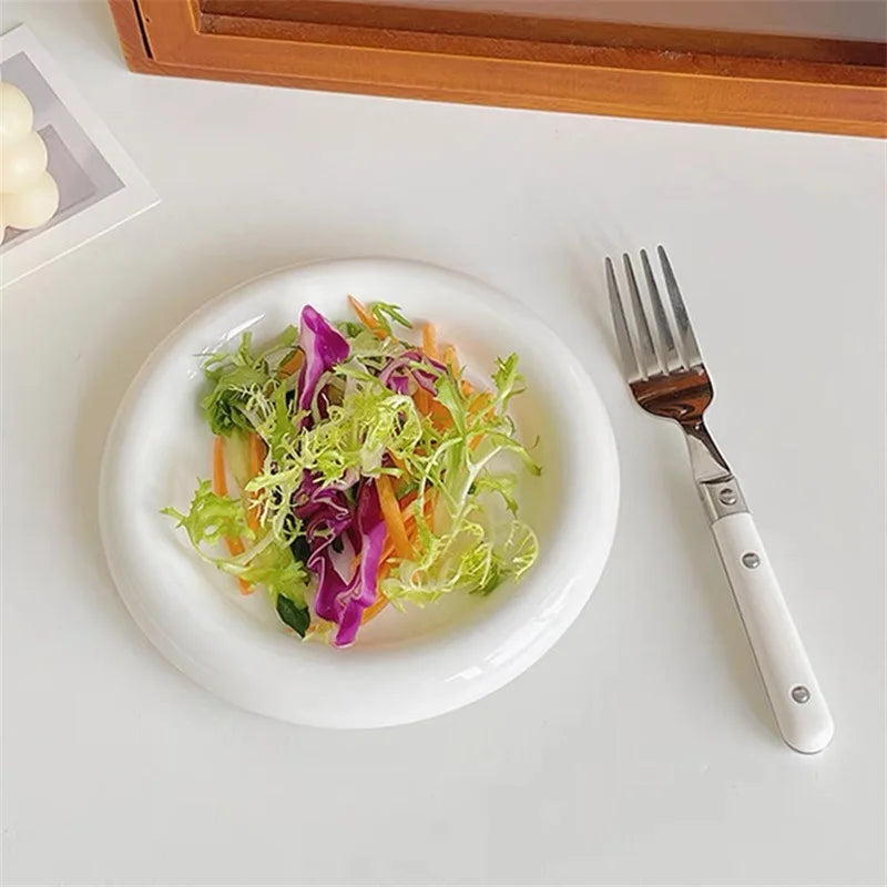 Assiette Porcelaine Blanche Originale