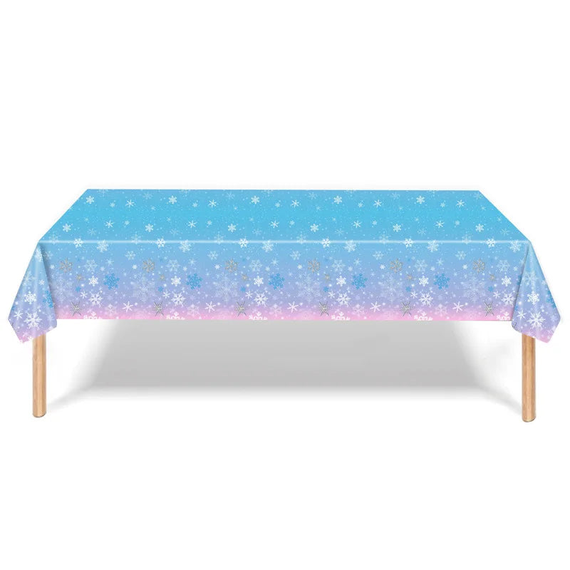 Assiette Jetable Flocons de Neige - Lot de 10