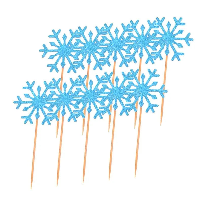 Assiette Jetable Flocons de Neige - Lot de 10