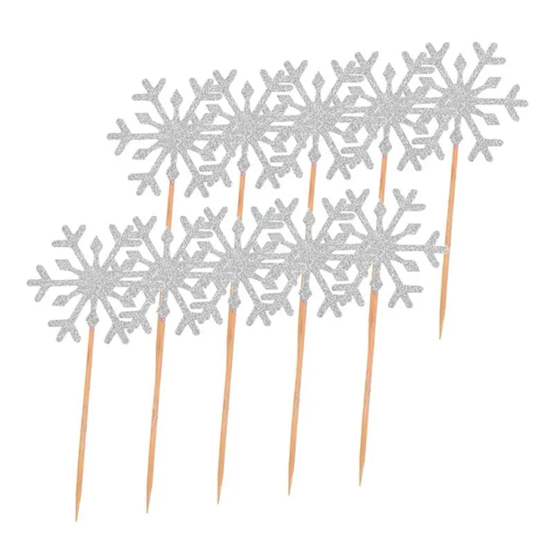 Assiette Jetable Flocons de Neige - Lot de 10