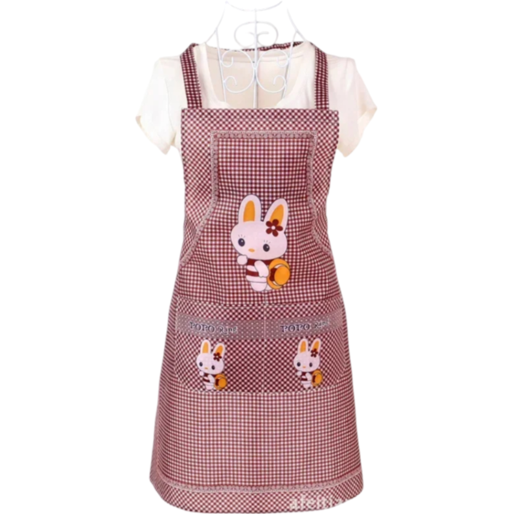 Tablier Cuisine Marron Lapin