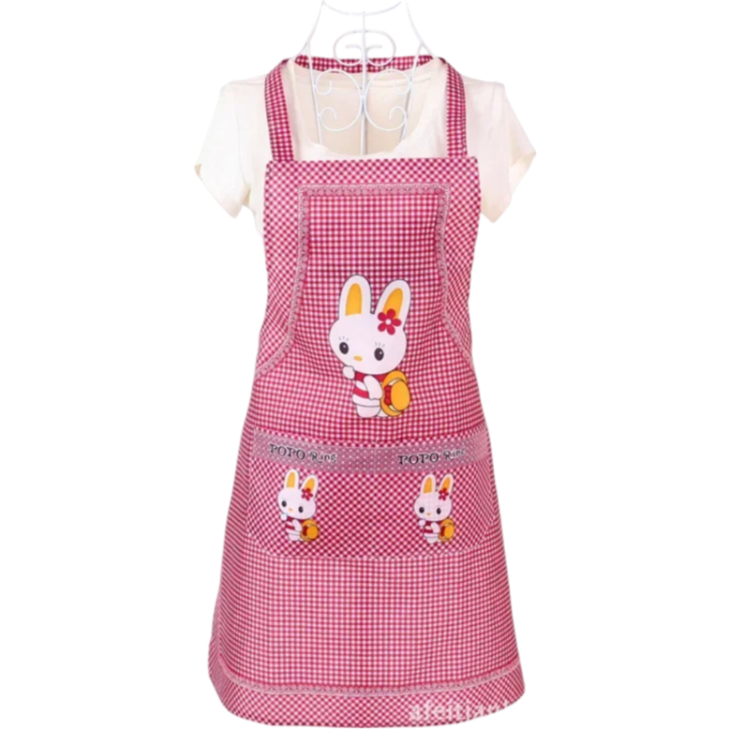 Tablier Cuisine Rose Fonce Lapin
