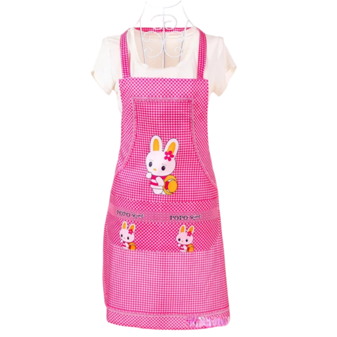 Tablier Cuisine Rose Lapin