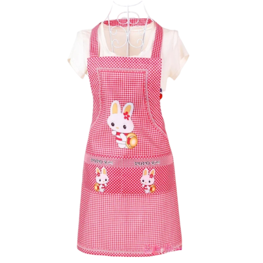 Tablier Cuisine Rouge Lapin