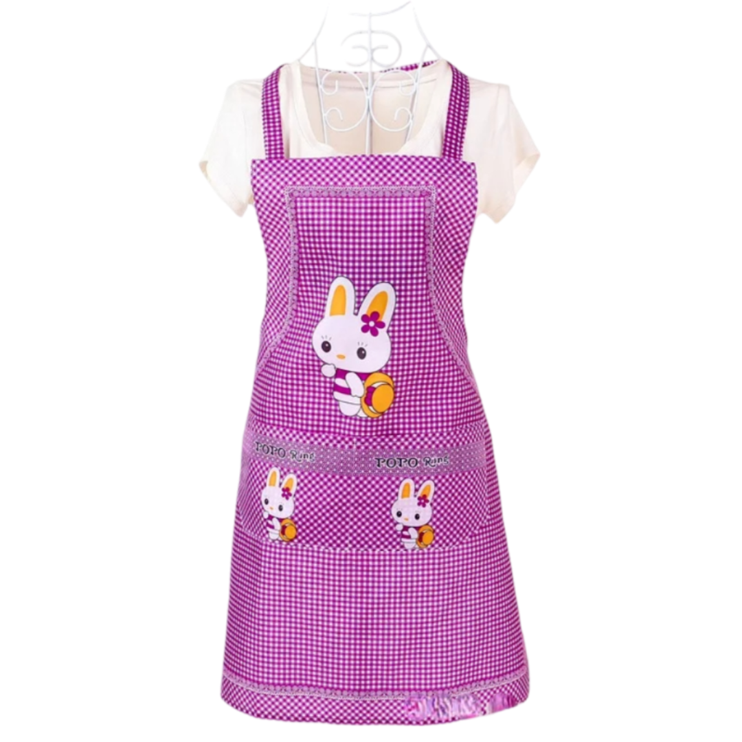 Tablier Cuisine Violet Lapin