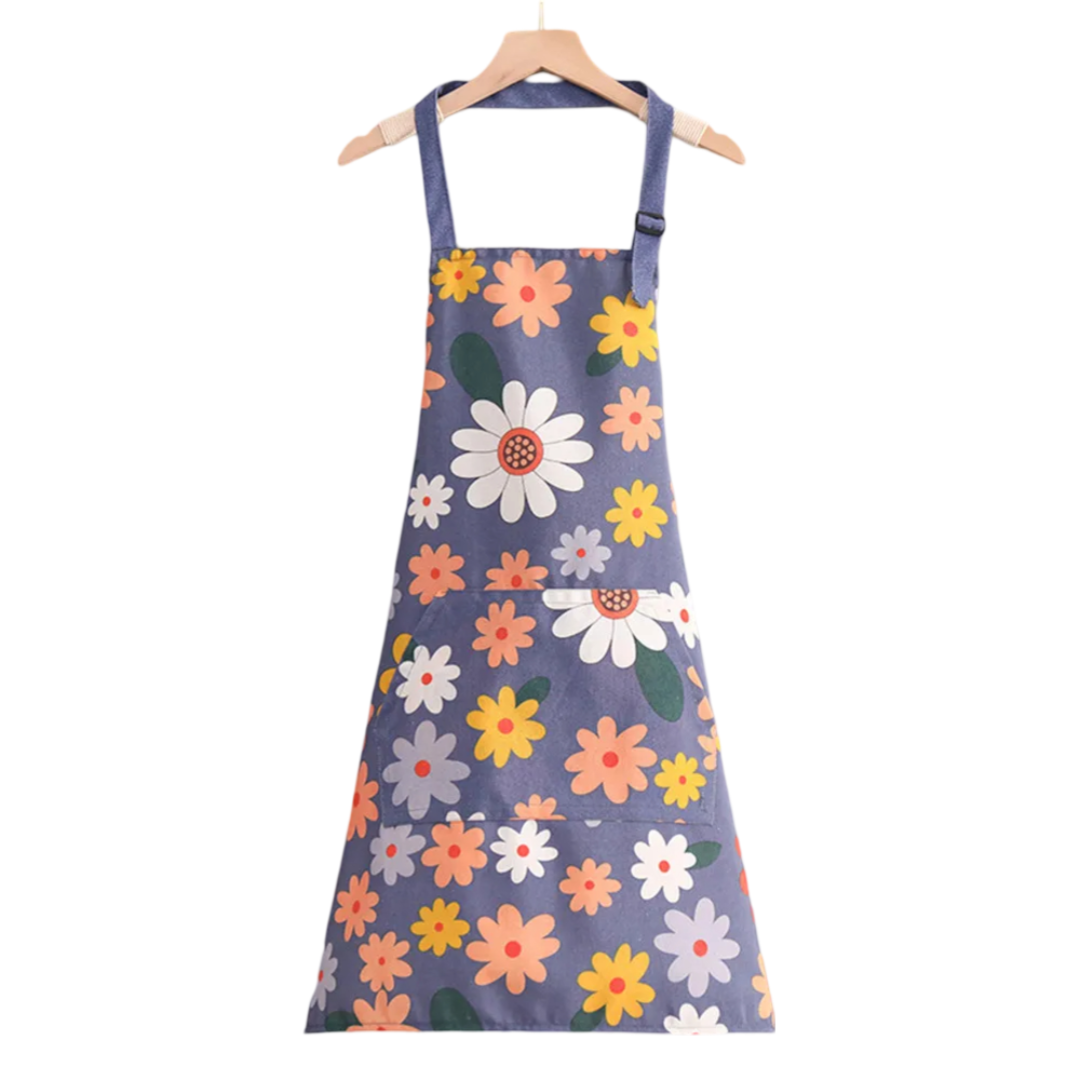 Tablier a motifs floraux