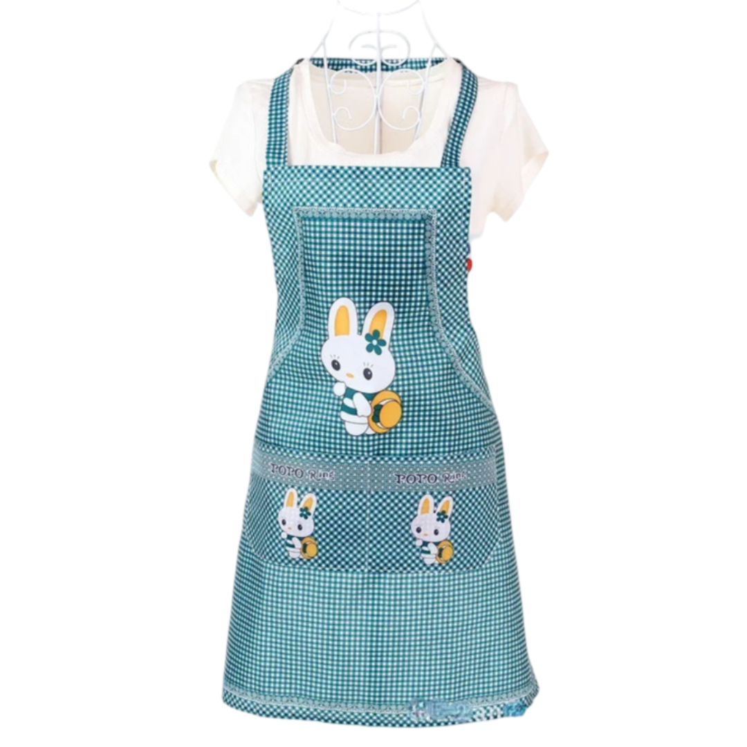 Tablier de Cuisine Lapin Turquoise
