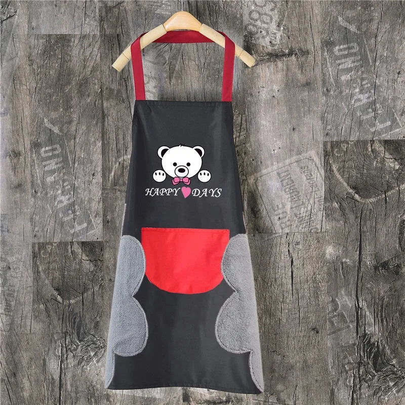 Tablier de cuisine ours pour femme