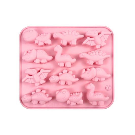 Moule Silicone 12 Mini Gâteau Dinosaure