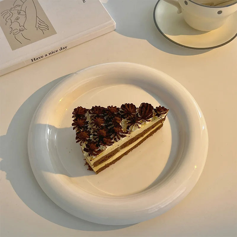 Assiette Porcelaine Blanche Originale