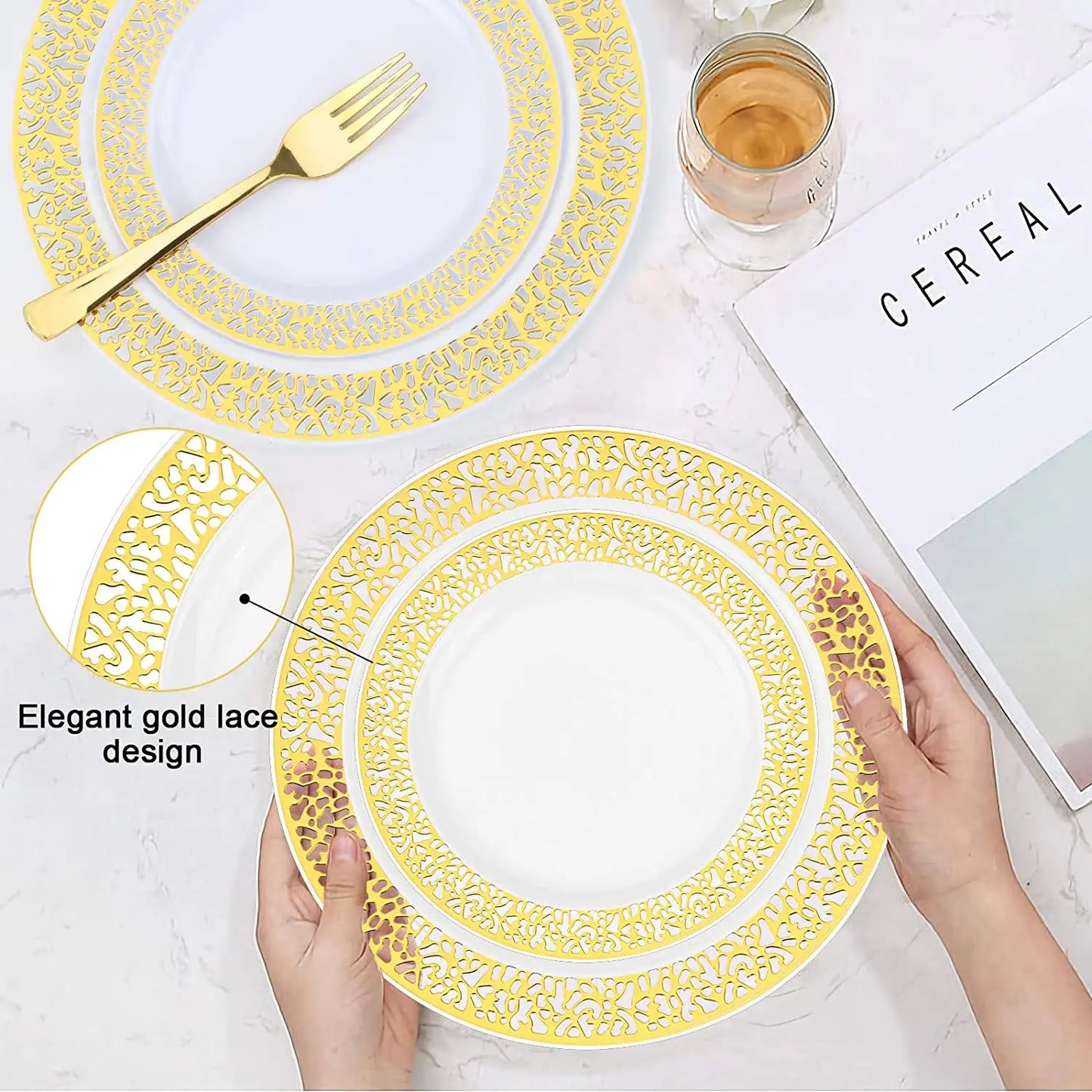 Assiette Dessert en Plastique - Lot