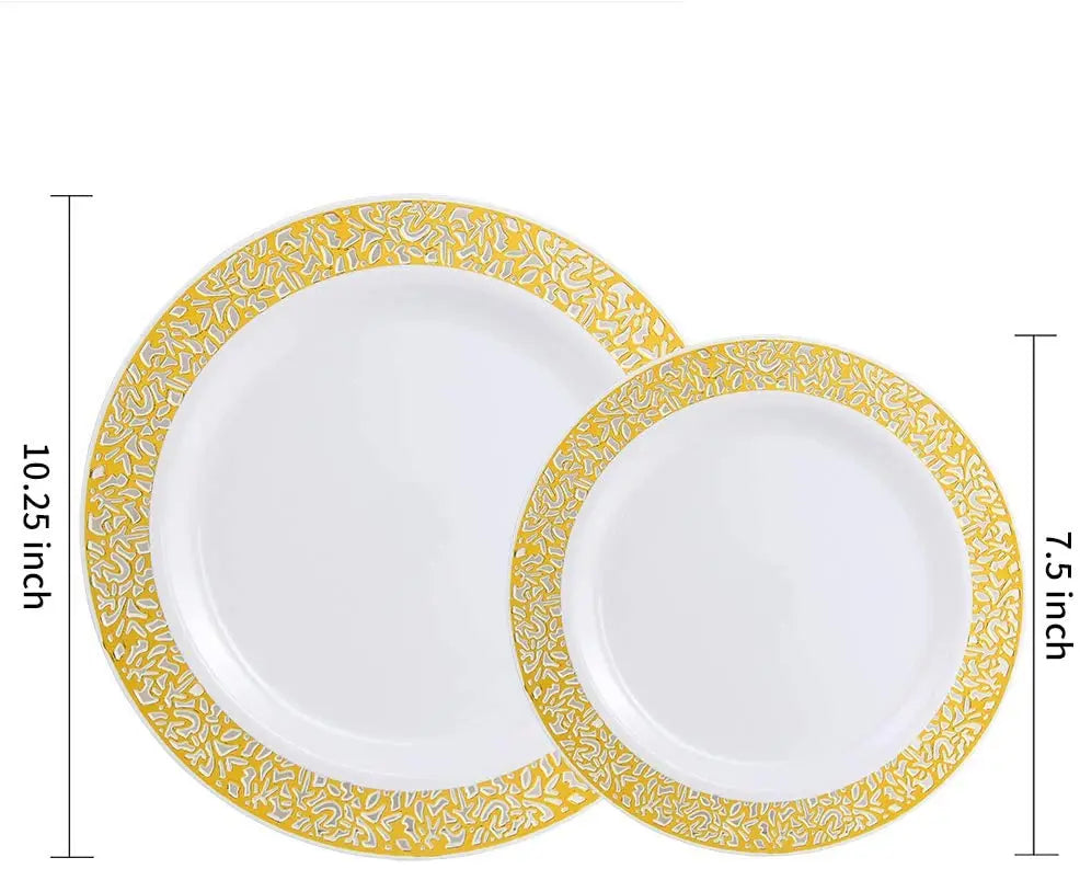 Assiette Dessert en Plastique - Lot