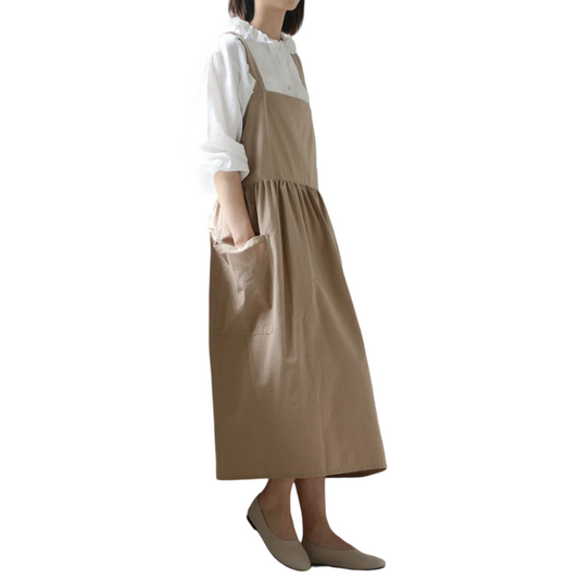 Tablier de Cuisine Lin Kaki